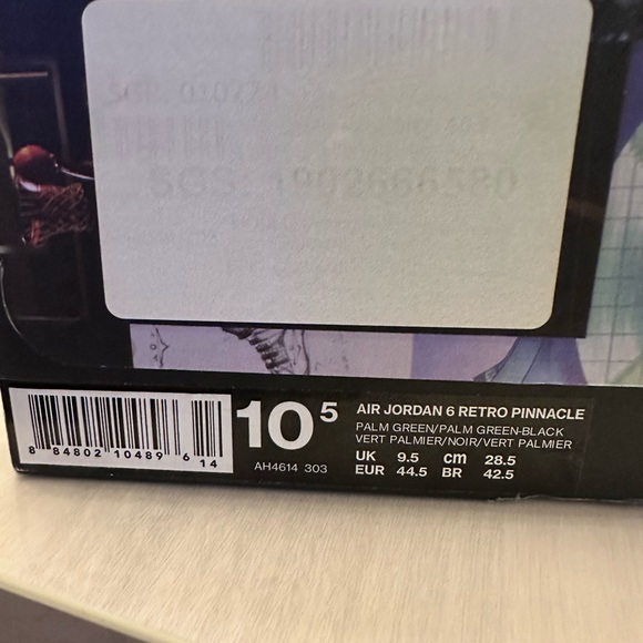 Nike Air Jordan 6 Retro Pinnacle Palm Green AH4614-303 Men’s Size 10.5 OG Box - Picture 4 of 9